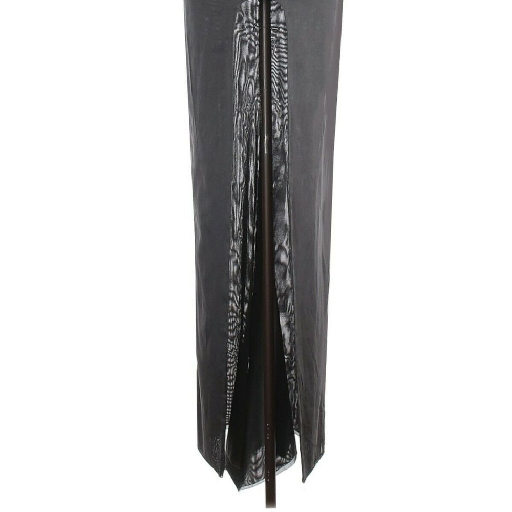 NWT $1195 HAIDER ACKERMANN Silk Maxi Cut-out Runway Skirt High-Lo Gray Charcoal - Picture 5 of 5